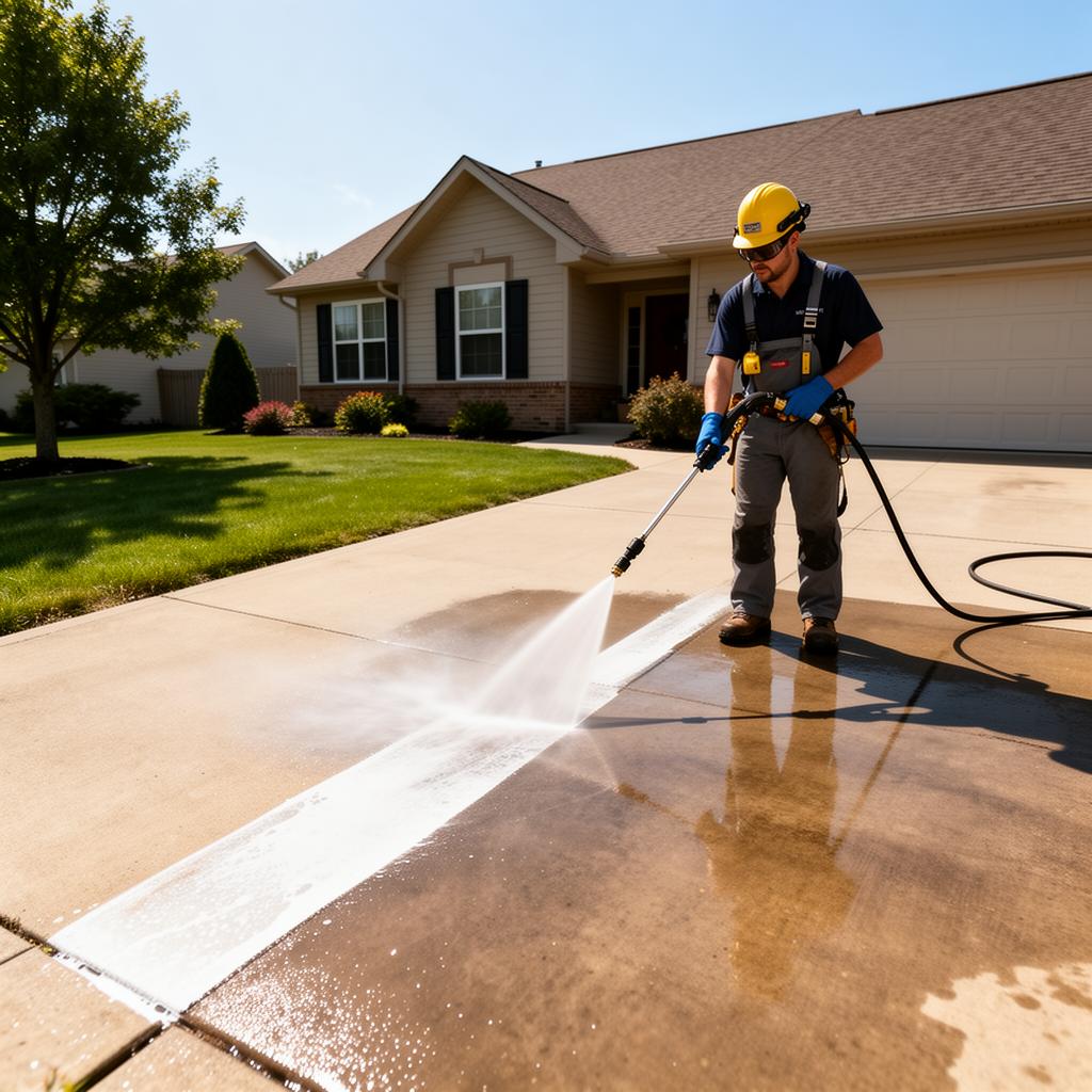 Professional pressure washing